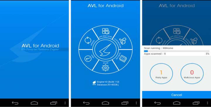 آنتی ویروس آ وی ال اندروید - بهترین آنتی ویروس اندروید