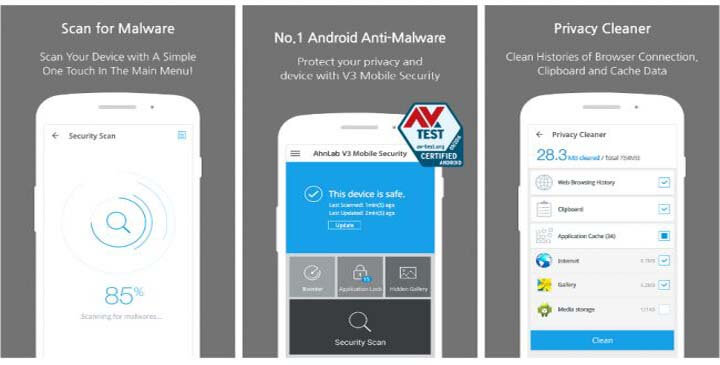آنتی ویروس آن لب وی تری برای اندروید - بهترین آنتی ویروس اندروید