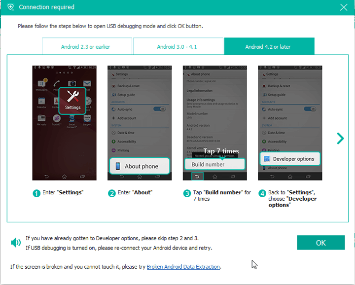 مجوز USB Debugging برای ریکاوری اندروید