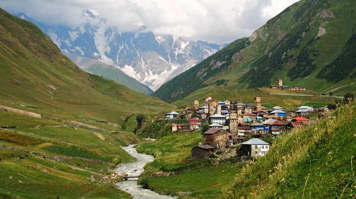 جاهای دیدنی گرجستان اوشگولی و مجموعه روستاهای سوانتی Ushguli & other villages in Svaneti