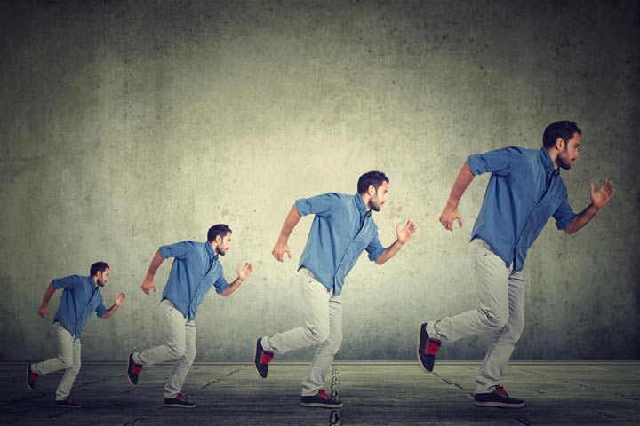 مرد موفق پیش به سوی پیروزی