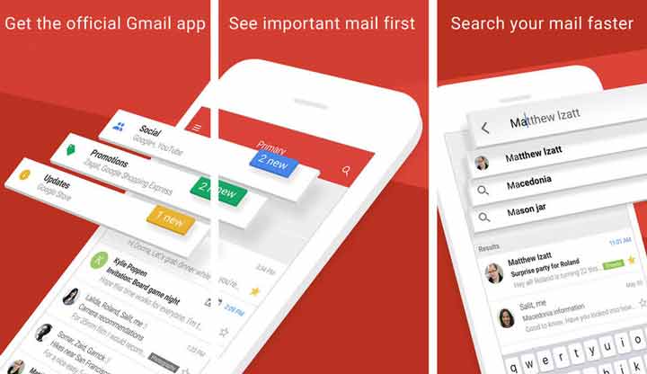 Gmail - بهترین برنامه های آیفون