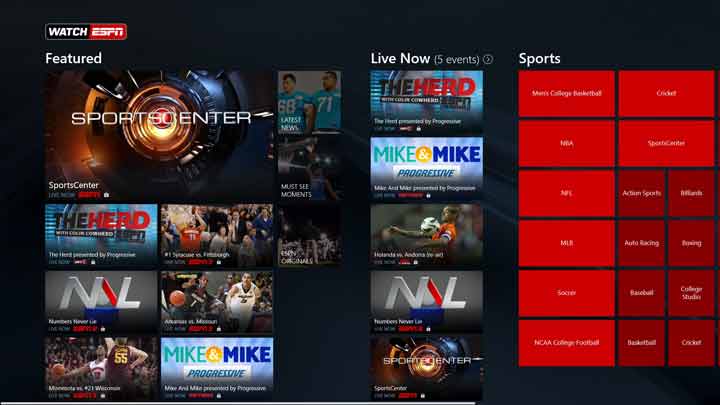 WatchESPN - بهترین برنامه های آیفون