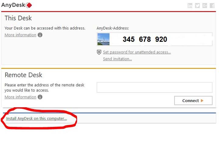 Install AnyDesk on this computer - دسترسی به کامپیوتر از راه دور