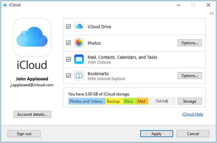 نحوه اتصال آیفون به کامپیوتر با iCloud