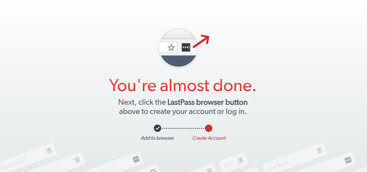 مراحل نصب LastPass 