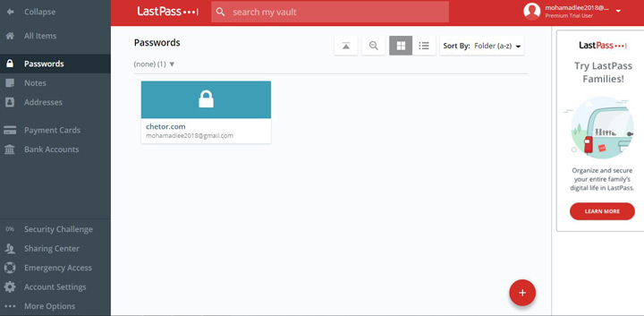 مراحل نصب LastPass 