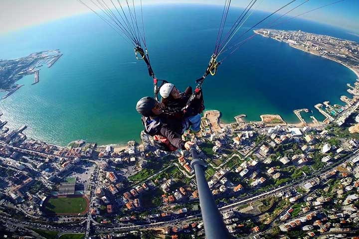 پاراگلایدرسواری در سفر به لبنان