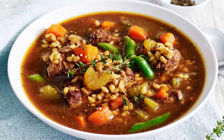 طرز تهیه سوپ جو - سوپ جو با گوشت