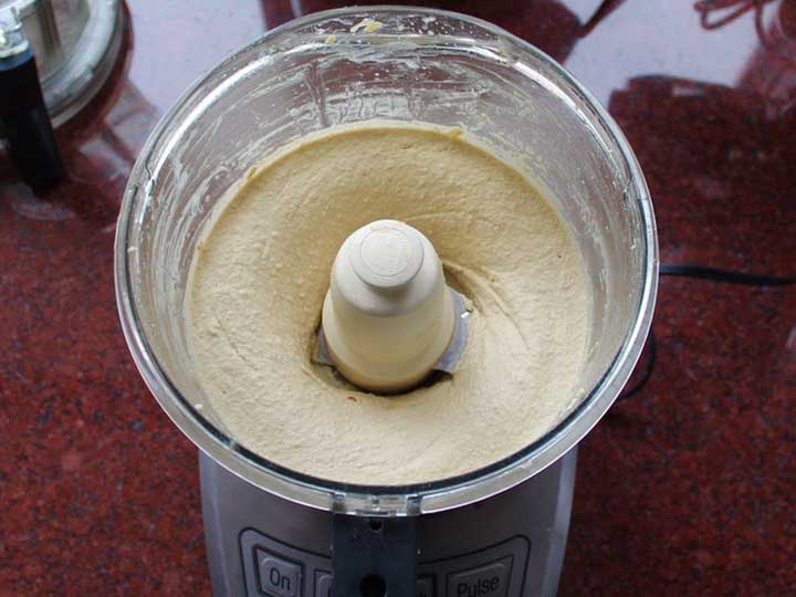 طرز تهیه حمص - مخلوط یکپارچه