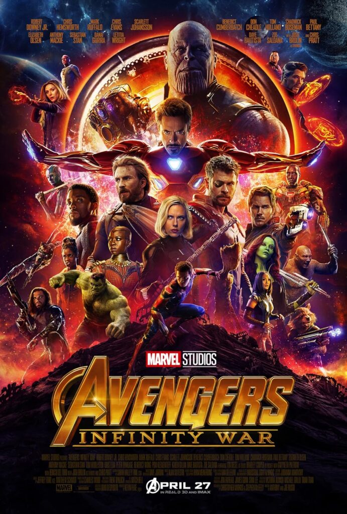 انتقامجویان: جنگ بینهایت (Avengers: Infinity War) از پر بیننده ترین فیلم های جهان