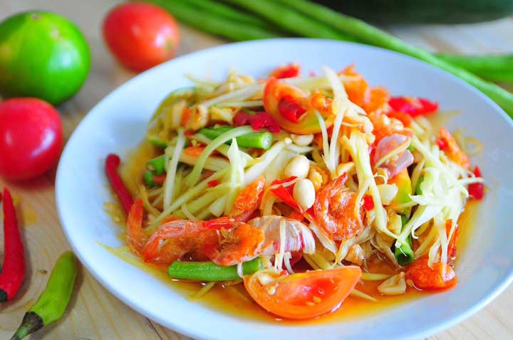 غذاهای تایلندی، سام تام