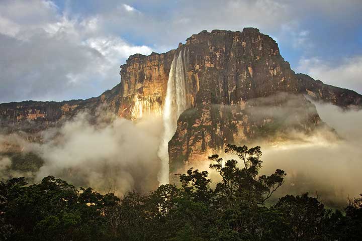Angel Falls;  The tallest waterfall in the world