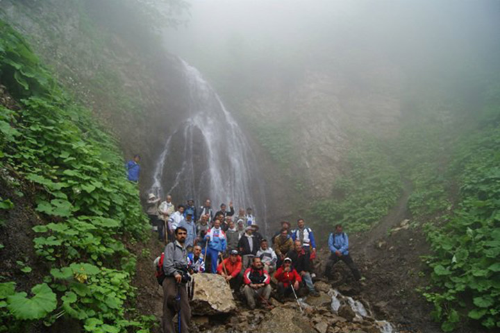 Aluchal waterfall in Shahroud cloud forest - Photo by ISNA