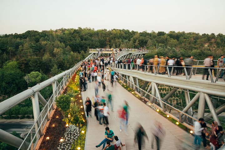 Walking in Tehran Nature Bridge
