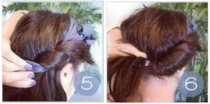 مراحل استفاده از روسری برای بستن موها
