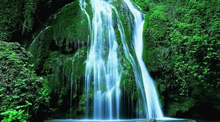 Kaboudwal waterfall in Golestan province