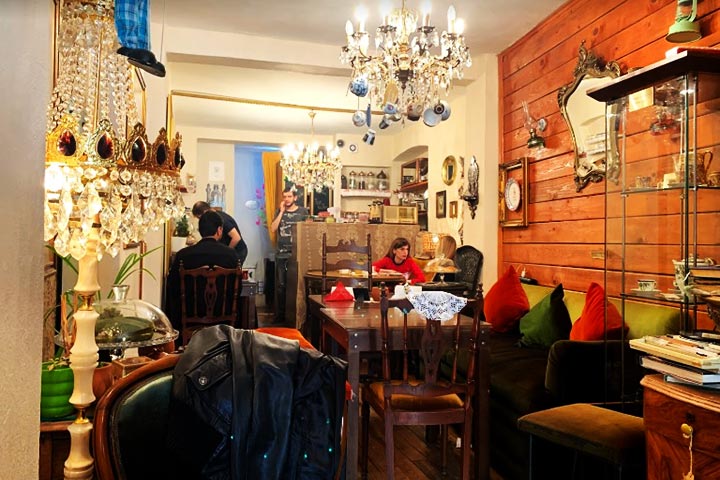 Volut Cafe, facing Galata Tower, one of the best cafes in Istanbul