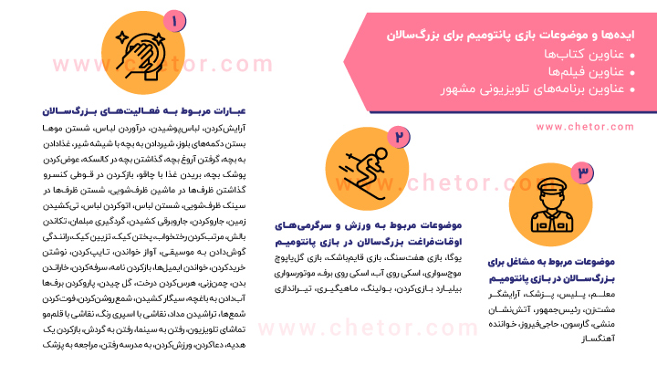 ایده‌هایی برای بازی پانتومیم برای بزرگسالان - غذادادن به بچه