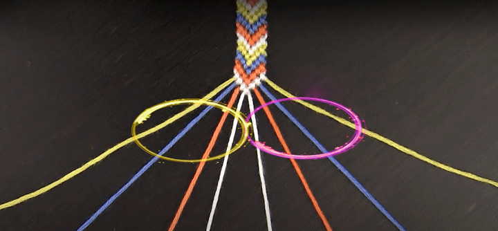 آموزش بافت دستبند دوستی به روش گره زدن