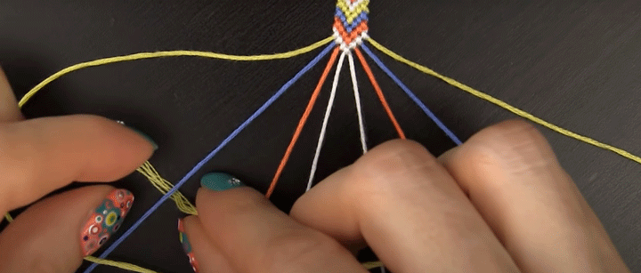 آموزش بافت دستبند دوستی - گره۲