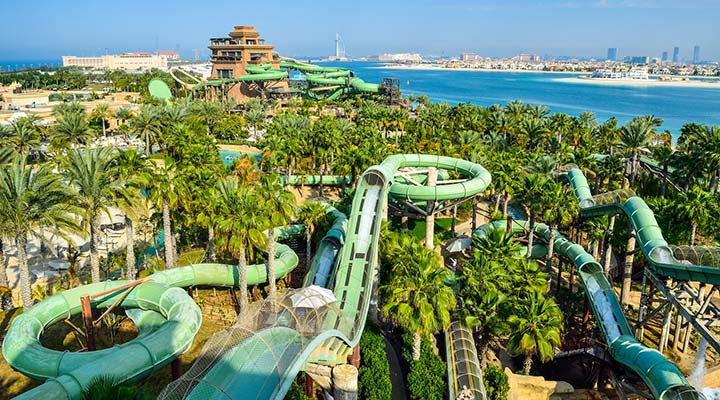 Aquaventure Water Park in Dubai is one of the best water parks in the world