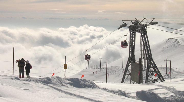 Tochal cable car is one of the most famous cable cars in Iran
