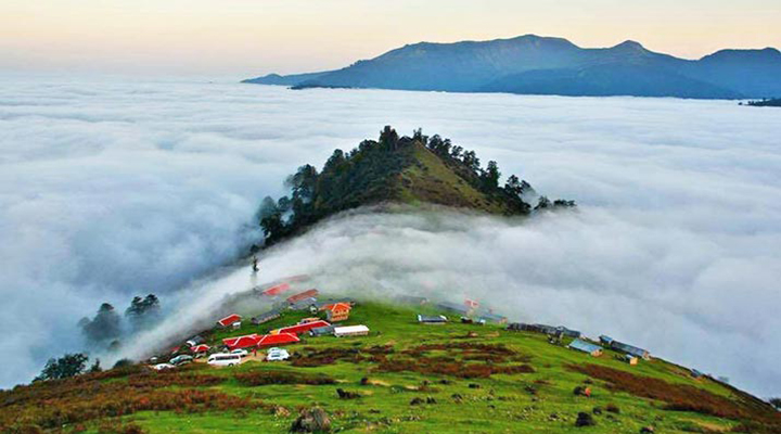 اقبانوس ابر در روستای اولسبلنگاه ماسال