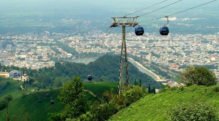 Lahijan cable car is one of the most famous cable cars in Iran