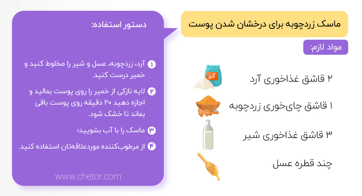 ماسک زردچوبه