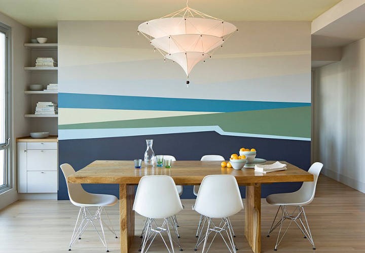 طرح‌های خاص برای رنگ‌آمیزی اکسنت وال یا دیوار شاخص