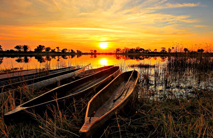 The Okavango Delta is one of the tourist attractions of the African continent