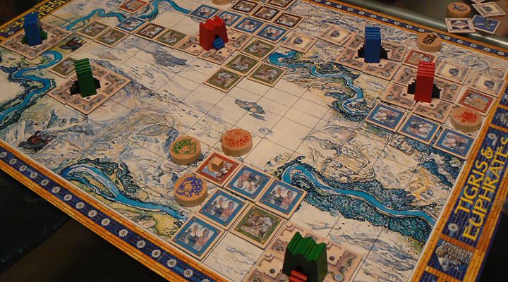 Tigris and Euphrates is one of the best home doubles games