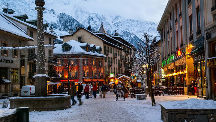 Mont Blanc area of ​​France