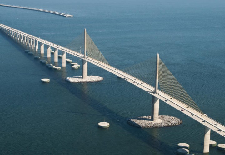 پل سانشاین اسکای وی در فلوریدا - ترسناک ترین پل های جهان