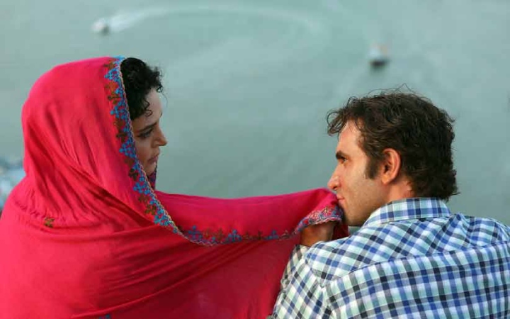 سکانسی از فیلم شبی که ماه کامل شد یک فیلم عاشقانه ایرانی
