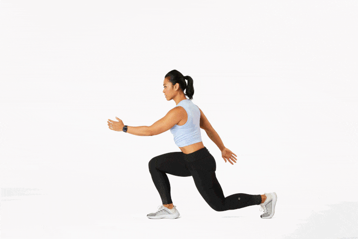ورزش برای پارگی مینیسک زانو - حرکت لانگ پرشی