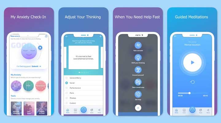 ۱۱ اپلیکیشن مود ترکر از میان بهترینها 18 برنامه مود ترکر MindShiftCBT