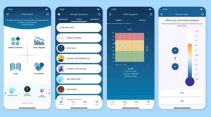 ۱۱ اپلیکیشن مود ترکر از میان بهترینها 15 برنامه مود ترکر PTSDCoachjpg