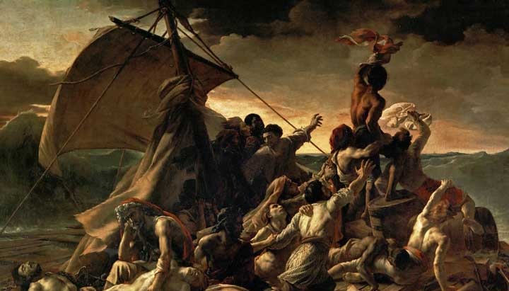 نقاشی قایق مدوسا یکی از نقاشی های معروف جهان است
