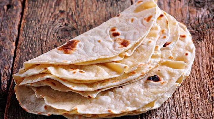 مقدار کالری هر کف دست نان تافتون چقدر است؟