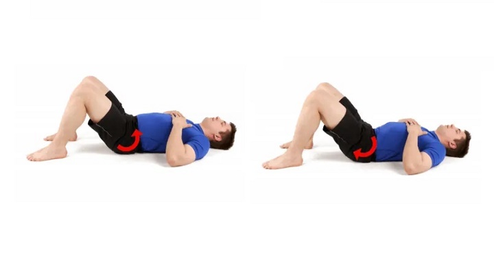 허리 통증을 위한 운동 - 골반 기울기