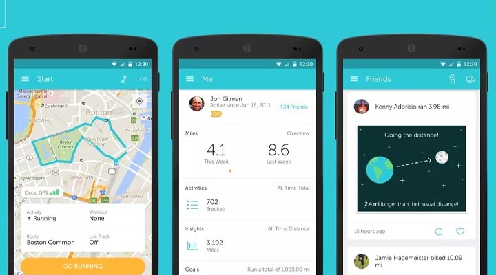 ۱۳ اپلیکیشن برای دویدن از بهترینها 4 اپلیکیشن Runkeeper