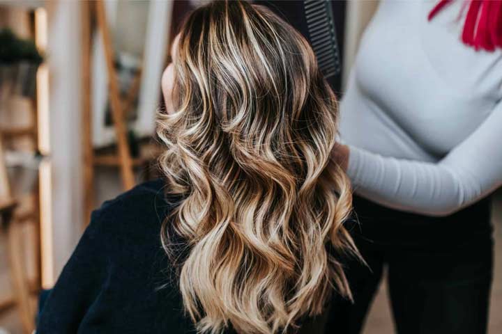 بالیاژ مو در آرایشگاه