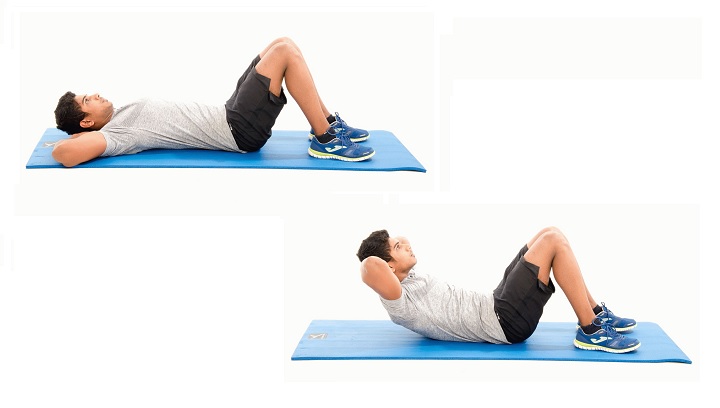 ورزش ویلیامز؛ حرکات ورزشی برای کاهش کمردرد 3 ورزش ویلیامز - دراز نشست جزئی