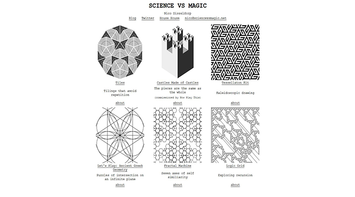 تصویری از وب سایت علم در مقابل جادو