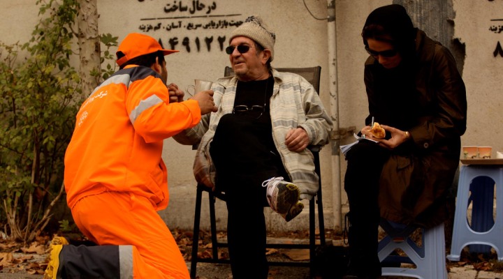 داریوش مهرجویی در پشت صحنه نارنجیپوش