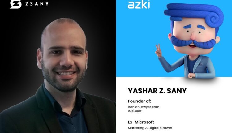 یاشار ژاله ‌دوست Yashar Z. Sany ، بنیان‌گذار  ZSany.com (۲۰۰۵) و Azki.com  (۲۰۱۷)