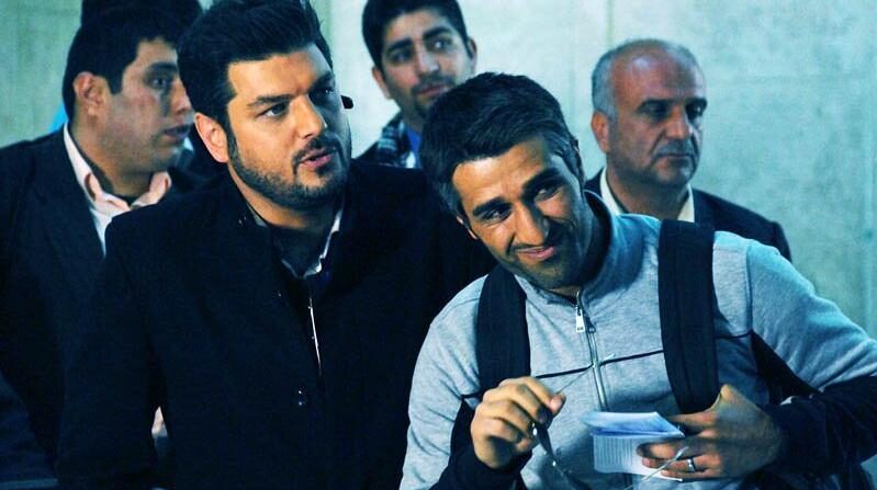 پژمان جمشیدی و سام درخشانی در سریال پژمان