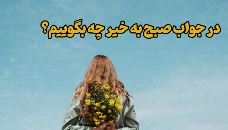 در جواب صبح بخیر چه بگوییم